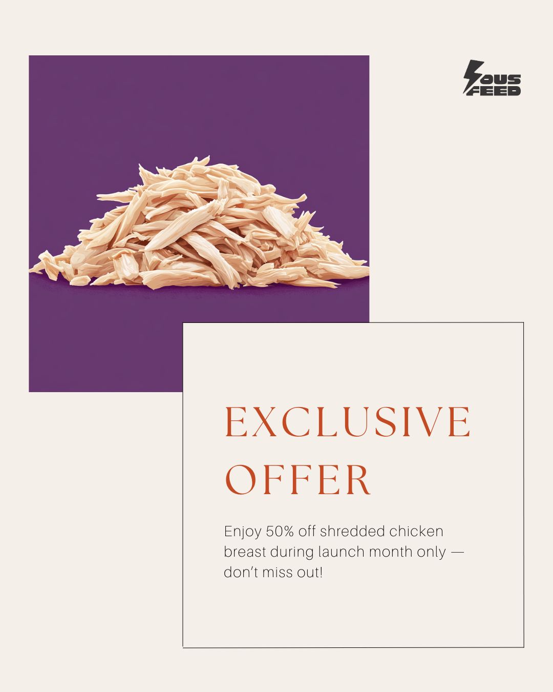 (New!) Shredded Chicken Breast